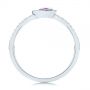  Platinum Platinum Pear Shaped Amethyst And Diamond Fashion Ring - Front View -  105402 - Thumbnail