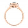 18k Rose Gold 18k Rose Gold Diamond And London Blue Topaz Fashion Ring - Front View -  103173 - Thumbnail