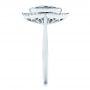  Platinum Platinum Diamond And London Blue Topaz Fashion Ring - Side View -  103173 - Thumbnail
