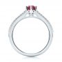  Platinum Platinum Ruby And Diamond Ring - Front View -  104586 - Thumbnail