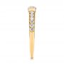 18k Yellow Gold 18k Yellow Gold Smokey Quartz And Diamond Stackable Ring - Side View -  104574 - Thumbnail