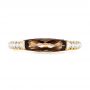 18k Yellow Gold 18k Yellow Gold Smokey Quartz And Diamond Stackable Ring - Top View -  104574 - Thumbnail