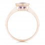 18k Rose Gold 18k Rose Gold Solitaire Amethyst Ring - Front View -  102649 - Thumbnail