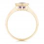 18k Yellow Gold 18k Yellow Gold Solitaire Amethyst Ring - Front View -  102649 - Thumbnail