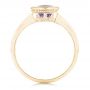 14k Yellow Gold 14k Yellow Gold Solitaire Amethyst Ring - Front View -  102649 - Thumbnail
