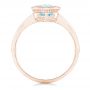 18k Rose Gold 18k Rose Gold Solitaire Blue Topaz Ring - Front View -  102616 - Thumbnail