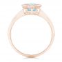 14k Rose Gold 14k Rose Gold Solitaire Blue Topaz Ring - Front View -  102616 - Thumbnail