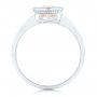  Platinum Platinum Solitaire Morganite Ring - Front View -  102643 - Thumbnail