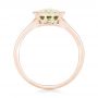 18k Rose Gold 18k Rose Gold Solitaire Peridot Ring - Front View -  102635 - Thumbnail