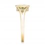 14k Yellow Gold 14k Yellow Gold Solitaire Peridot Ring - Side View -  102635 - Thumbnail