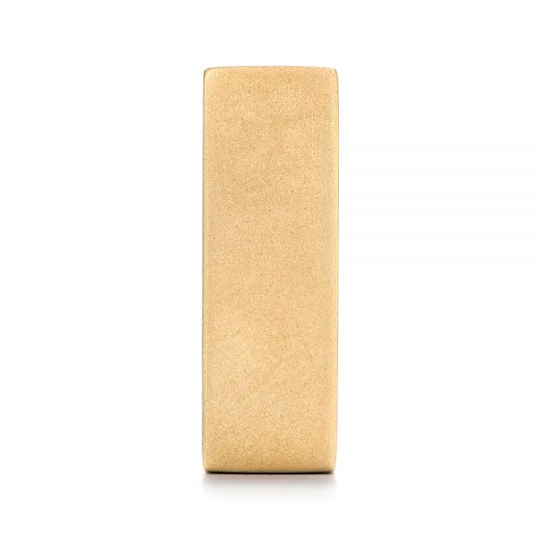 14k Yellow Gold Stackable Square Fashion Ring - Side View -  106098 - Thumbnail