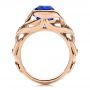 14k Rose Gold 14k Rose Gold Tanzanite And Blue Sapphire Fashion Ring - Front View -  106147 - Thumbnail