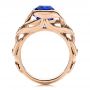 18k Rose Gold 18k Rose Gold Tanzanite And Blue Sapphire Fashion Ring - Front View -  106147 - Thumbnail