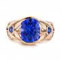 14k Rose Gold 14k Rose Gold Tanzanite And Blue Sapphire Fashion Ring - Top View -  106147 - Thumbnail