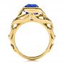 14k Yellow Gold 14k Yellow Gold Tanzanite And Blue Sapphire Fashion Ring - Front View -  106147 - Thumbnail