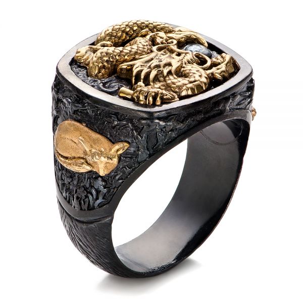 The Rising Dragon Ring - Capitan Collection - Three-Quarter View -  101974