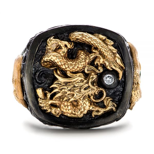 The Rising Dragon Ring - Capitan Collection - Flat View -  101974