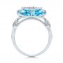 Vintage Filigree Blue Topaz Fashion Ring - Vanna K - Front View -  101858 - Thumbnail