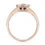 18k Rose Gold 18k Rose Gold Vintage-inspired Garnet Fashion Ring - Front View -  104595 - Thumbnail