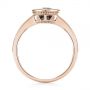 14k Rose Gold 14k Rose Gold Vintage-inspired Garnet Fashion Ring - Front View -  104595 - Thumbnail