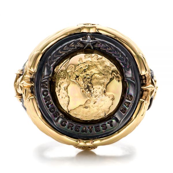 World's Greatest Dad Ring - Capitan Collection - Top View -  101960