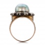 Pearl And Diamond Two-tone Ring - Front View -  100763 - Thumbnail