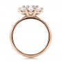 18k Rose Gold 18k Rose Gold Custom Diamond Halo Engagement Ring - Front View -  100699 - Thumbnail