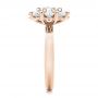 14k Rose Gold 14k Rose Gold Custom Diamond Halo Engagement Ring - Side View -  100699 - Thumbnail