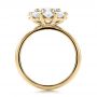 14k Yellow Gold 14k Yellow Gold Custom Diamond Halo Engagement Ring - Front View -  100699 - Thumbnail