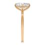 14k Rose Gold 14k Rose Gold Compass Set Elongated Cushion Cut Solitaire Engagement Ring - Side View -  108342 - Thumbnail
