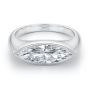  Platinum Platinum East West Marquise Diamond Solitaire Engagement Ring - Flat View -  108340 - Thumbnail