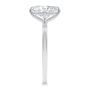 14k White Gold 14k White Gold Compass Set Elongated Cushion Cut Solitaire Engagement Ring - Side View -  108342 - Thumbnail