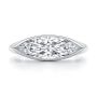  Platinum Platinum East West Marquise Diamond Solitaire Engagement Ring - Top View -  108340 - Thumbnail
