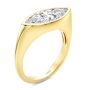 14k Yellow Gold 14k Yellow Gold East West Marquise Diamond Solitaire Engagement Ring - Three-Quarter View -  108340 - Thumbnail