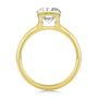 14k Yellow Gold Half Bezel Petite Split Marquise Diamond Engagement Ring - Front View -  108337 - Thumbnail