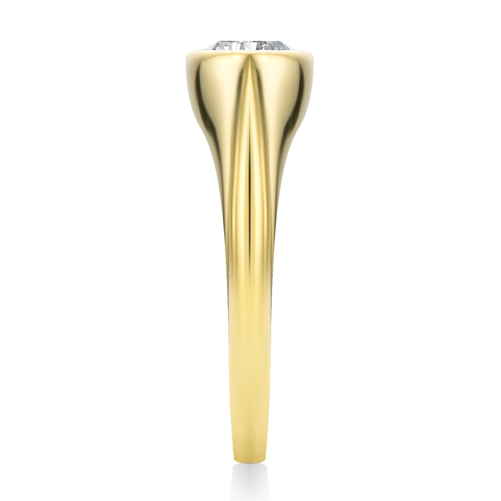 14k Yellow Gold 14k Yellow Gold East West Marquise Diamond Solitaire Engagement Ring - Side View -  108340