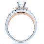  18K Gold And 18k Rose Gold White and Diamond Ring - Vanna K - Front View -  1034 - Thumbnail