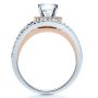  14K Gold And 18k Rose Gold 14K Gold And 18k Rose Gold White and Diamond Ring - Vanna K - Front View -  1034 - Thumbnail