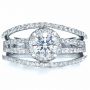  Platinum And Platinum Platinum And Platinum White and Diamond Ring - Vanna K - Top View -  1034 - Thumbnail