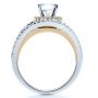  14K Gold And 14k Yellow Gold 14K Gold And 14k Yellow Gold White and Diamond Ring - Vanna K - Front View -  1034 - Thumbnail