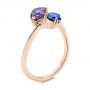 14k Rose Gold 14k Rose Gold Alexandrite And Blue Sapphire Ring - Three-Quarter View -  106636 - Thumbnail