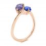 18k Rose Gold 18k Rose Gold Alexandrite And Blue Sapphire Ring - Three-Quarter View -  106636 - Thumbnail