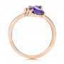 14k Rose Gold 14k Rose Gold Alexandrite And Blue Sapphire Ring - Front View -  106636 - Thumbnail