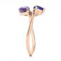 18k Rose Gold 18k Rose Gold Alexandrite And Blue Sapphire Ring - Side View -  106636 - Thumbnail