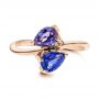 14k Rose Gold 14k Rose Gold Alexandrite And Blue Sapphire Ring - Top View -  106636 - Thumbnail