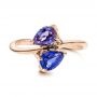 18k Rose Gold 18k Rose Gold Alexandrite And Blue Sapphire Ring - Top View -  106636 - Thumbnail