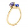 18k Yellow Gold 18k Yellow Gold Alexandrite And Blue Sapphire Ring - Three-Quarter View -  106636 - Thumbnail