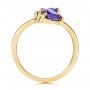 18k Yellow Gold 18k Yellow Gold Alexandrite And Blue Sapphire Ring - Front View -  106636 - Thumbnail