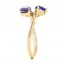 18k Yellow Gold 18k Yellow Gold Alexandrite And Blue Sapphire Ring - Side View -  106636 - Thumbnail