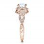 18k Rose Gold 18k Rose Gold Antique Criss-cross Shank Engagement Ring - Vanna K - Side View -  100072 - Thumbnail